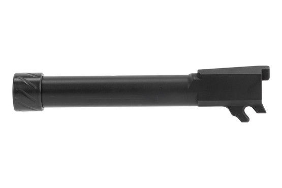 This threaded barrel features a durable black nitride finish.